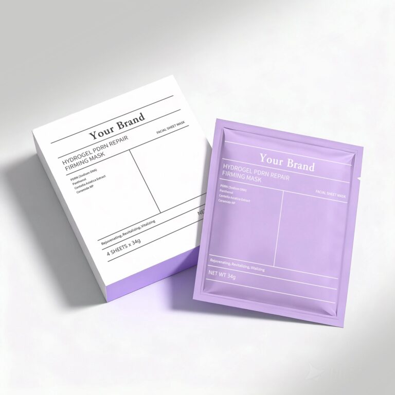 Barrier repair hydrogel mask packaging