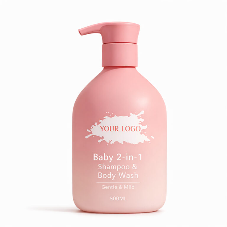 Baby 2 in 1 shampoo and body wash pump bottle