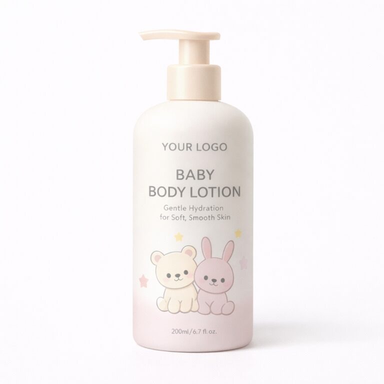 Losion tubuh bayi merek pribadi