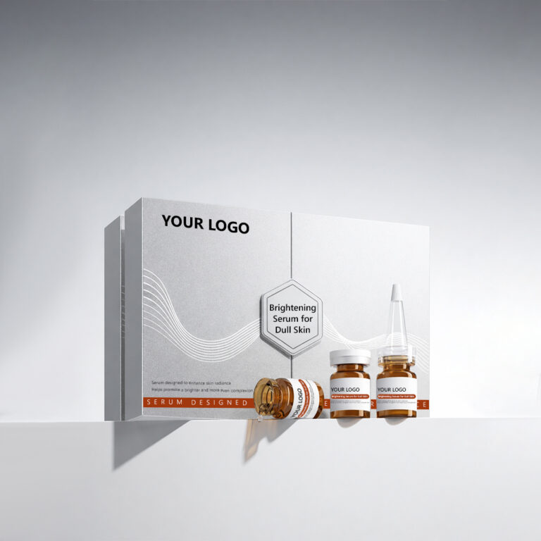 Brightening serum vial packaging
