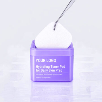 Hydrating toner pad with soaked cotton pad