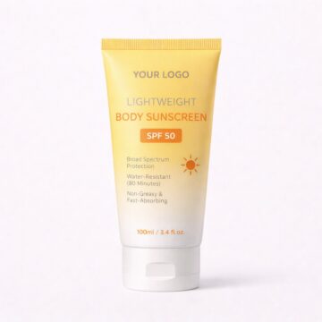 lightweight body sunscreen private label