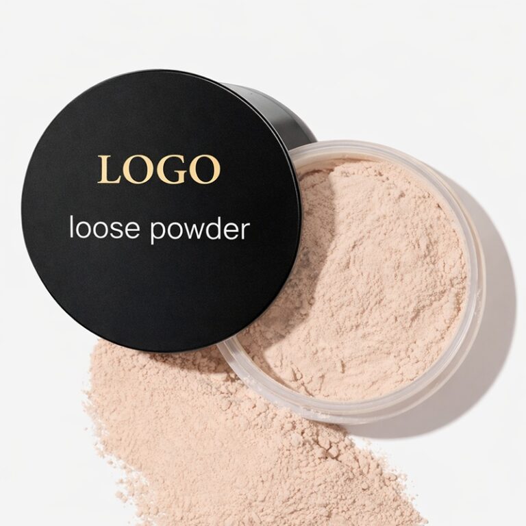 loose powder with black lid
