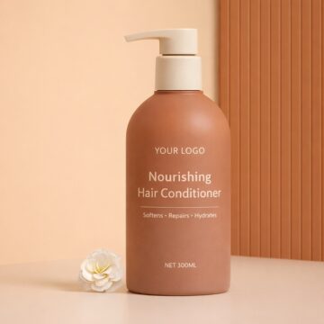 Nourishing hair conditioner pump bottle packaging